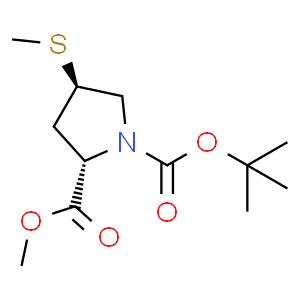 1-叔丁基2-甲基(2S,4R)-4-(甲基硫烷基)吡咯烷-1,2-二羧酸酯