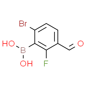 6-溴-2-氟-3-醛基苯硼酸