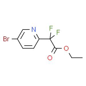 乙基 2-(5-溴吡啶-2-基)-2,2-二氟醋酸盐