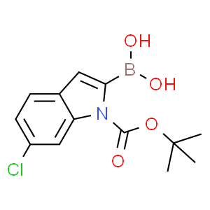 1-Boc-6-氯吲哚-2-硼酸