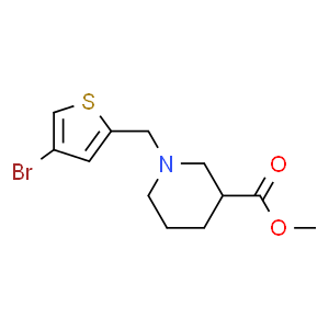 Methyl 1-[(4-bromothiophen-2-yl)methyl]piperidine-3-carboxylate