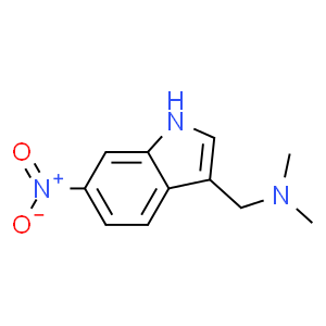 3-(二甲氨甲基)-6-硝基吲哚